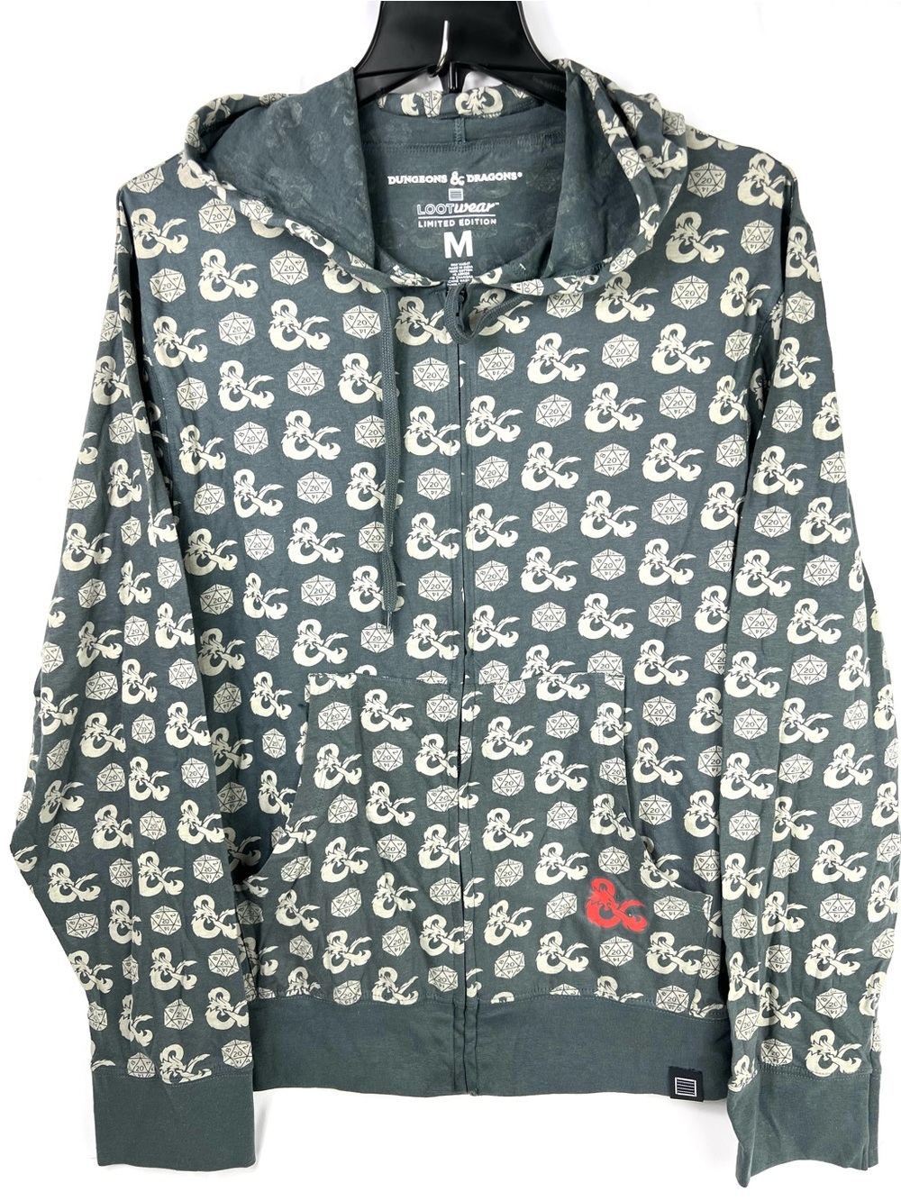 Licensed Dungeons & Dragons "Lootwear Limited Edition" full-zip hood